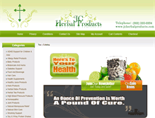 Tablet Screenshot of jcherbalproducts.com